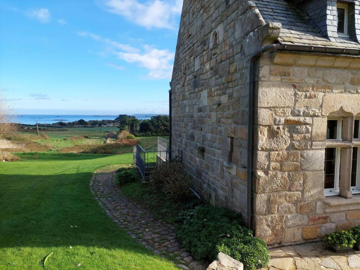 圣波勒-德莱昂Breton Granite Stone House With Fantastic Sea Views别墅 外观 照片